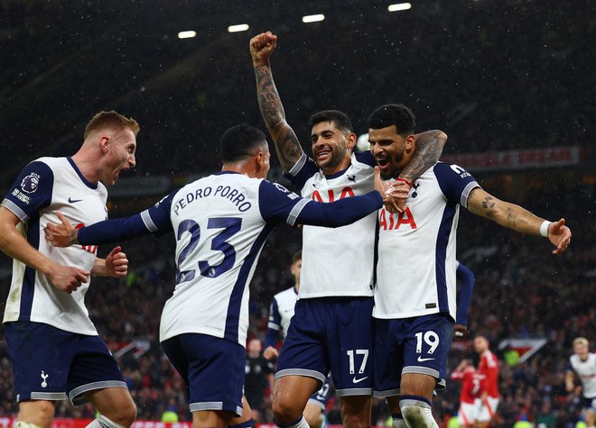 Tottenham se je veselil zmage. FOTO: Lee Smith/Reuters