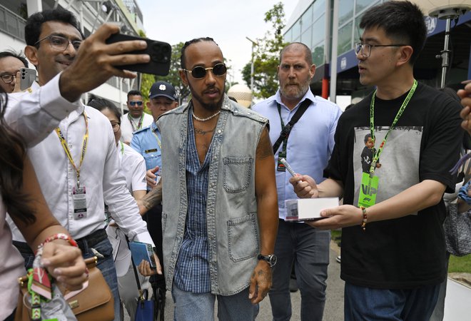 »Vse življenje sem se boril z duševnim zdravjem,« je priznal sedemkratni svetovni prvak v formuli 1 Lewis Hamilton. FOTO: Caroline Chia/Reuters