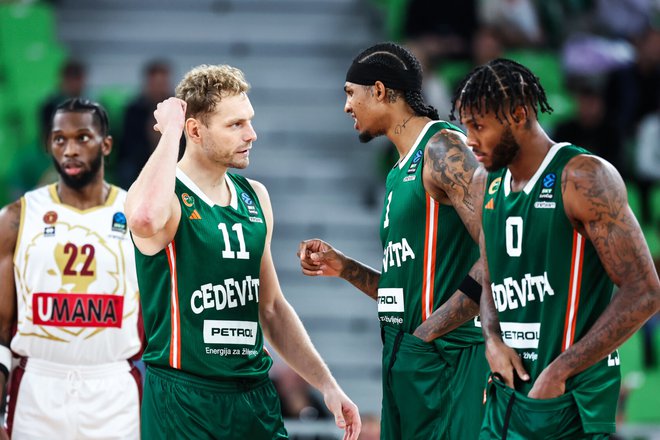 Blažič je umiril soigralce, ko jim je tekla voda v grlo. FOTO: Cedevita Olimpija