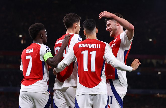 Arsenal je bil predober za PSG. FOTO: Hannah Mckay/Reuters