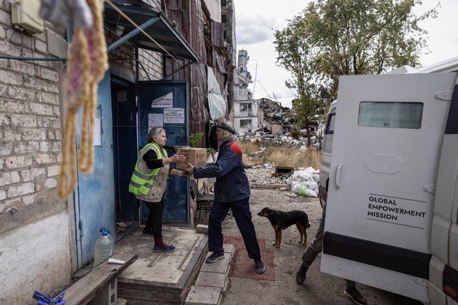 Rudarsko mesto Vugledar je bilo eno najmočnejših utrjenih oporišč ukrajinske vojske na južnem sektorju doneške fronte. FOTO: Stringer Reuters