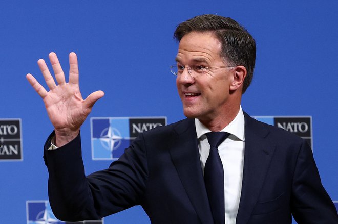 Novi generalni sekretar Nata Mark Rutte je bil že dolgo favorit za naslednika Norvežana Jensa Stoltenberga. FOTO: Yves Herman/Reuters