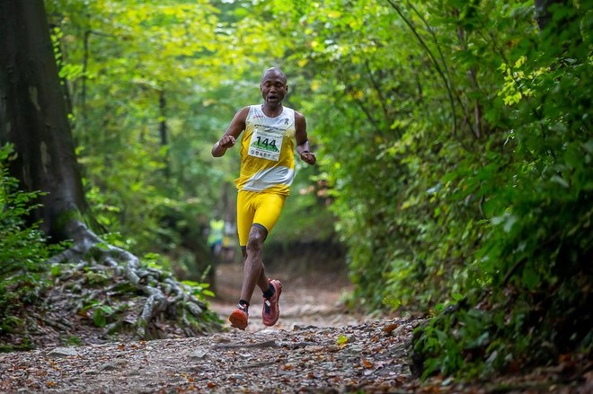 Richard Atuya Omaya je bil najhitrejši na Šmarno goro. FOTO: Peter Kastelic/AZS