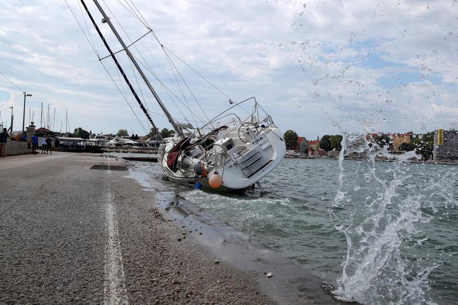 Zadar po neurju avgusta letos. Fotografija je simbolična. FOTO: Sime Zelic/pixsell