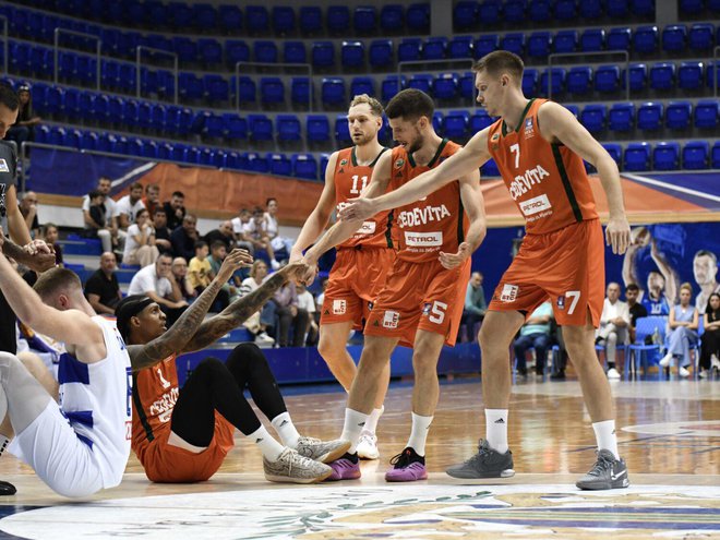 Ljubljančani so prikazali dobro moštveno predstavo, brez sebičnosti v napadu. Foto Cedevita Olimpija