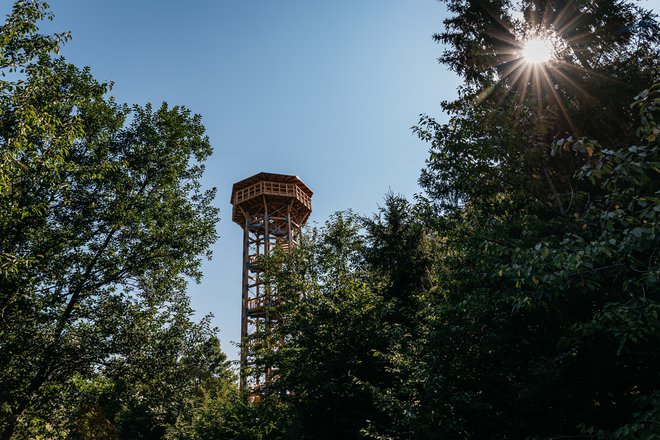 Najnovejši stolp Rogaške Slatine se je odprl na kmetiji Pomona. FOTO: Matic Javornik