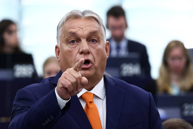 »Ilegalne migracije povečujejo antisemitizem, nasilje nad ženskami in homofobijo,« je prepričan Orbán. FOTO: Yves Herman/Reuters