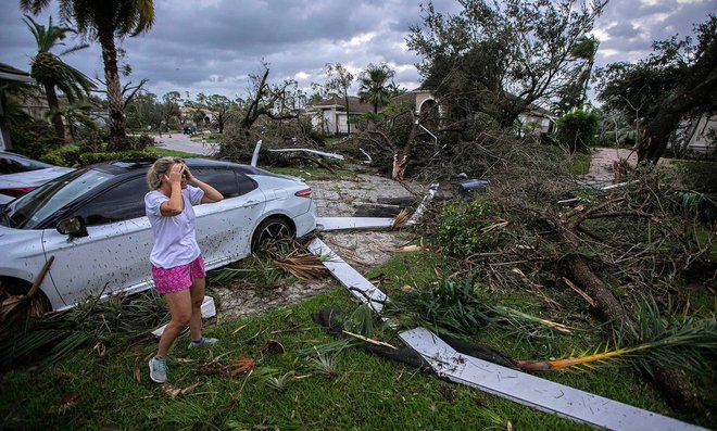 Škoda po tornadu v Wellingtonu na Floridi. FOTO: Bill Ingram/The Palm Beach Post via Reuters