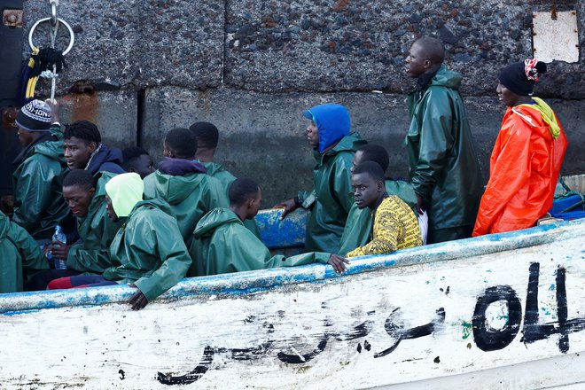 Prihod migrantov na španski otok El Hierro, FOTO: Borja Suarez/ Reuters