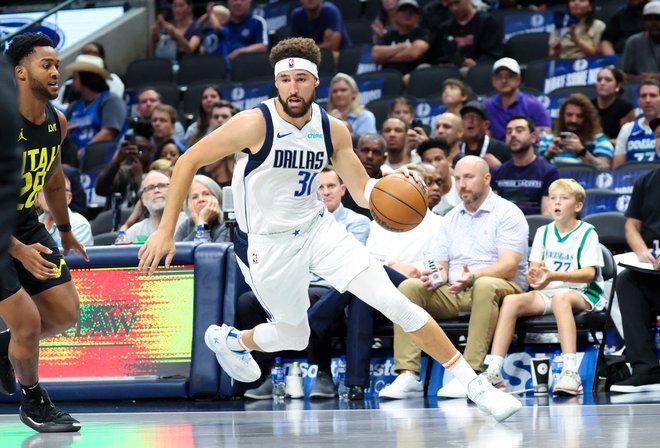 Klay Thompson je odigral le prvi polčas. FOTO: Kevin Jairaj/Reuters