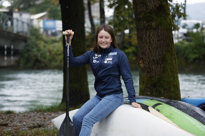 Eva Alina Hočevar je na uvodni tekmi na Kitajskem poskrbela za najboljšo slovensko uvrstitev. FOTO: Leon Vidic/Delo