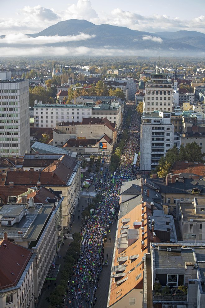 Vse zapore cest v času 28. Ljubljanskega maratona so že od začetka meseca objavljene na spletni strani organizatorja. FOTO: Matej Družnik/Delo