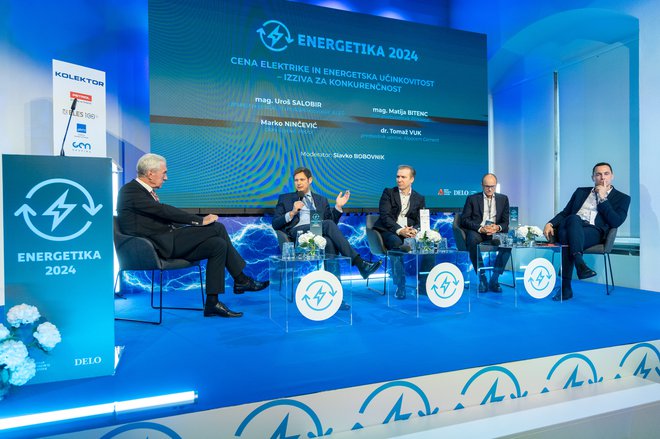 Kako sta cena elektrike in energetska učinkovitost izziva za konkurenčnost, je tema prvega panela na konferenci Energetika. FOTO: Voranc Vogel/Delo