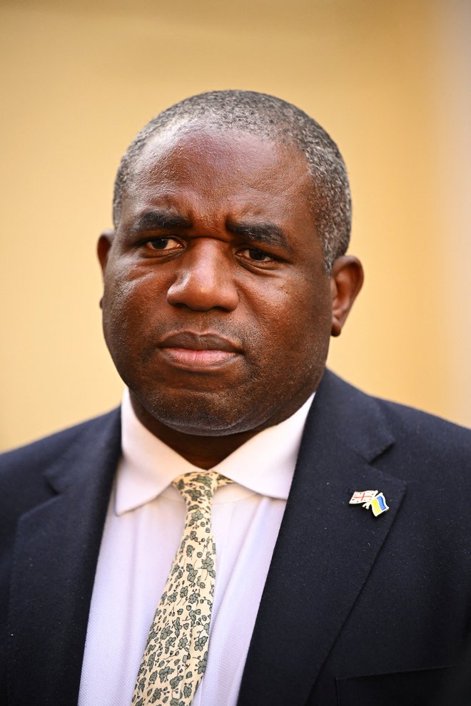 David Lammy je britanski minister za zunanje zadeve. FOTO: Leon Neal/Via Reuters