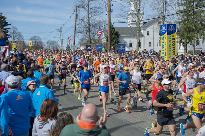 Boston gosti enega najbolj znamenitih maratonov. FOTO: Gregory Fisher/Reuters