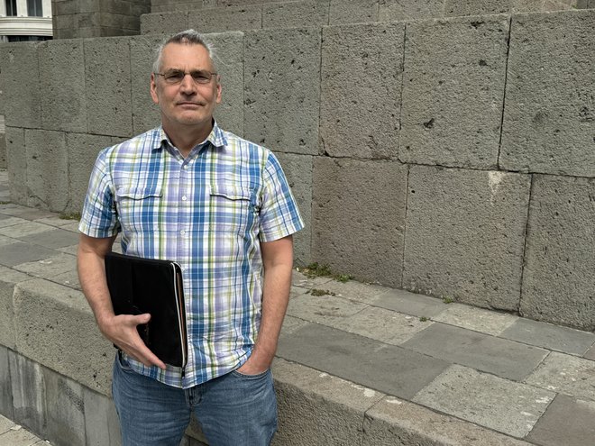 Richard Giragosian: Armenska vlada je dobila ponoven mandat na predčasnih volitvah, čeprav je izgubila vojno. To je izjemen dosežek. FOTO: Aljaž Vrabec