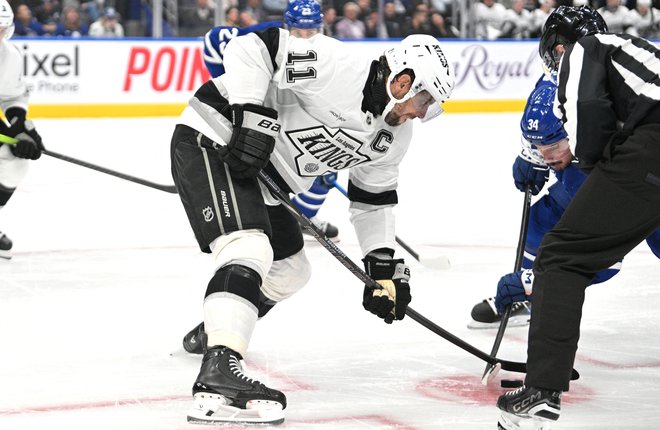 Anže Kopitar je bil danes s Kalifornijčani uspešen na vzhodni strani Kanade. FOTO: Dan Hamilton/Usa Today Sports Via Reuters Con