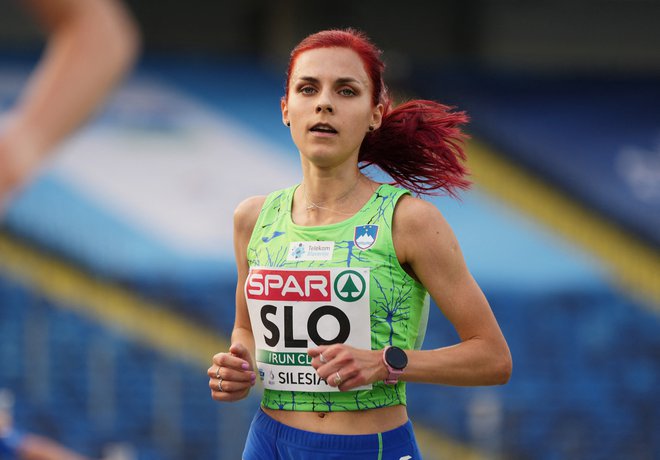 Klara Lukan je prepričljivo zmagala v teku na 10 kilometrov. FOTO: Aleksandra Szmigiel/Reuters