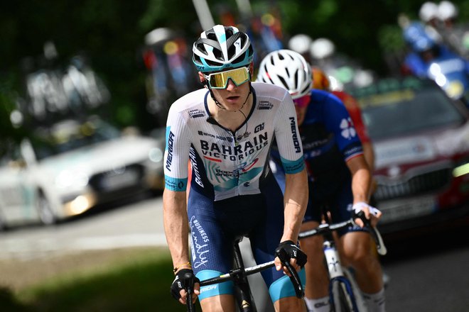 Matej Mohorič se je izkazal s tretjim mestom na Japonskem. FOTO: Marco Bertorello/AFP