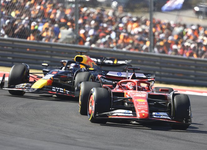 Ferrarijev Charles Leclerc je zablestel na VN ZDA: FOTO: Erich Schlegel/USA Today Sports