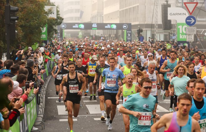 The Ljubljana Marathon is considered the largest sports-recreational event in Slovenia. PHOTO: Matej Družnik/Delo