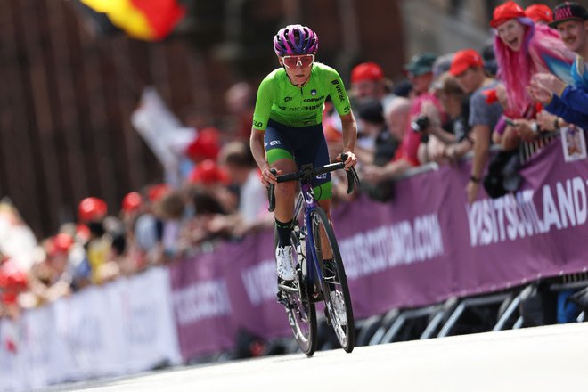 Slovenska prvakinja na cestni preizkušnji in v vožnji na čas ni nastopila na letošnjih olimpijskih igrah. FOTO: Adrian Dennis/AFP