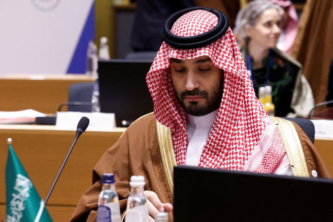 Savdijski prestolonaslednik in predsednik vlade Mohammed bin Salman. FOTO: Johanna Geron/Reuters