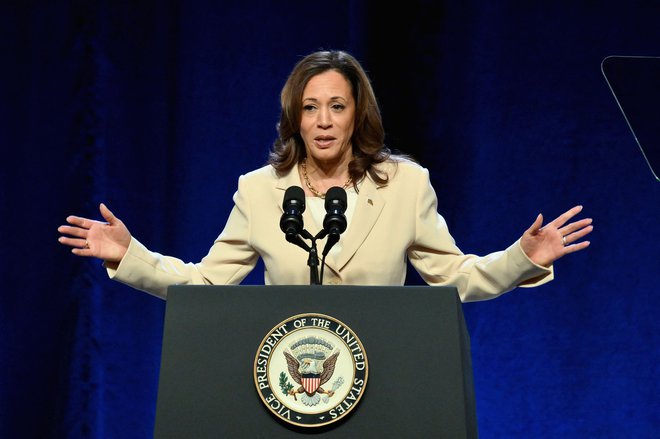 Trumpov tabor verjame, da so laburisti »navdihnili nevarno liberalno politiko in retoriko Kamale Harris«. FOTO: Angela Weiss/AFP