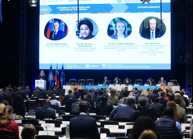 Na konferenco Vodne konvencije je v Ljubljano prišlo rekordno število udeležencev iz stotih držav.  FOTO: Dejan Javornik/Slovenske novice