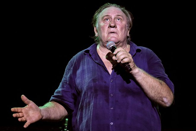 Z več kot 250 filmskimi vlogami velja Gérard Depardieu za enega najbolj produktivnih igralcev, je pa med francoskimi zvezdniki tudi med najbolj dobičkonosnimi. FOTO: Valéry Hache/AFP