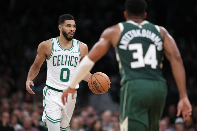 Jayson Tatum je v zmagi Boston Celtics prispeval 15 točk. FOTO: Paul Rutherford/Usa Today Sports Via Reuters Con