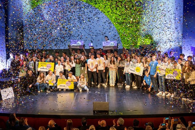 Na SPIRIT Slovenija dajejo velik poudarek spodbujanju podjetniškega duha med mladimi. Na sliki tekmovanje v podjetniških idejah POPRI. FOTO: PTP