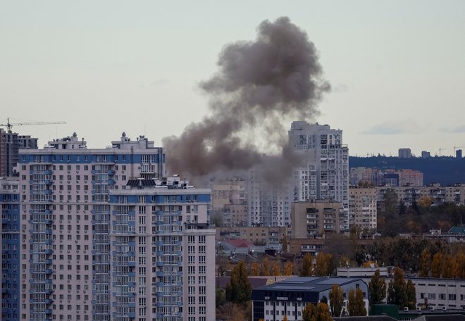 Z droni nad Kijev. FOTO: Gleb Garanich/Reuters