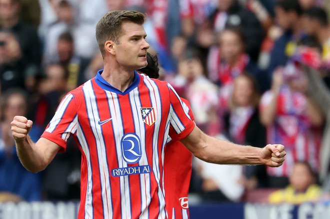 Alexander Sørloth je potrdil zmago Atletica. FOTO: Pierre-philippe Marcou/AFP