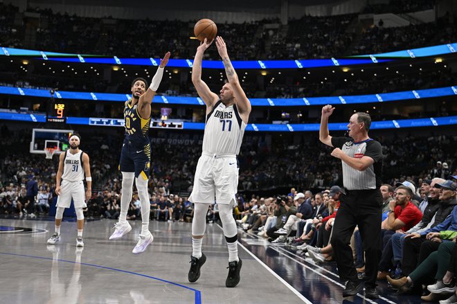 Luka Dončić je zbral 34 točk in 15 asistenc. FOTO: Jerome Miron/Usa Today Sports Via Reuters Con