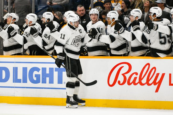 Anže Kopitar je Los Angeles Kings popeljal v vodstvo. FOTO: Steve Roberts/Usa Today Sports Via Reuters Con