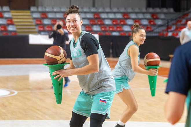 Jessica Shepard je s slovensko reprezentanco že opravila poletne priprave. Foto Voranc Vogel