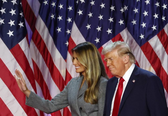 Donald Trump s soprogo Melanio FOTO: Brendan Mcdermid/Reuters