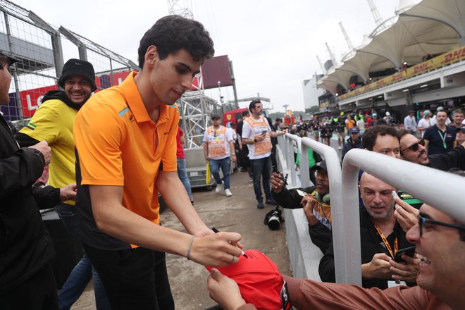 Gabriel Bortoleto je bil del programa za razvoj mladih voznikov ekipe McLaren. FOTO: Carla Carniel/Reuters