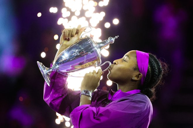 Od Coco Gauff vse kar žari. FOTO: Fajez Nureldin/AFP