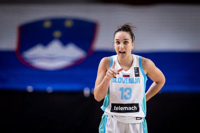 Zala Friškovec je bila tokrat odlična pri metu, dosegla je 23 točk. FOTO: Fiba