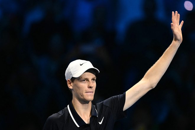 Jannik Sinner je že zaključil sezono, a bo drevi v Torinu v središču pozornosti. FOTO: Marco Bertorello/AFP