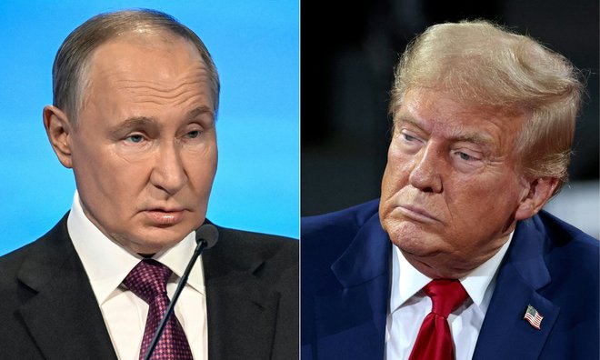 V Moskvi zanikajo poročanje ameriških medijev, da sta ruski predsednik Vladimir Putin in novoizvoljeni predsednik ZDA Donald Trump prejšnji teden govorila po telefonu. FOTO: Alexander Nemenov/AFP