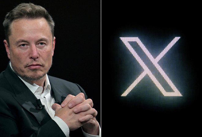 Omrežje Twitter je leta 2022 kupil Elon Musk in ga primenoval v X. FOTO: Alain Jocard/AFP