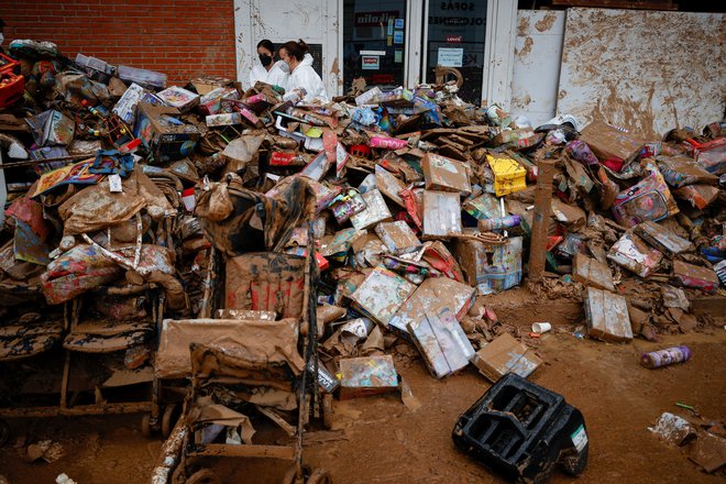 Posledice poplav v Valencii FOTO: Eva Manez/Reuters