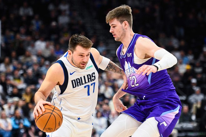 Luka Dončić ni mogel preprečiti novega poraza Dallasa. FOTO: Alex Goodlett/AFP