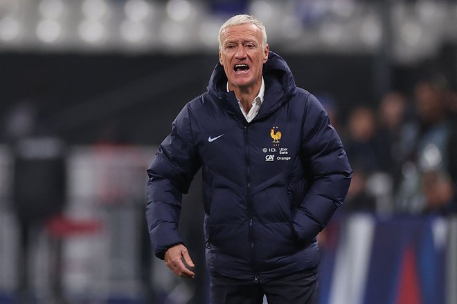 Didier Deschamps je s Francijo sinoči proti Izraelu izvlekel zgolj točko. FOTO: Franck Fife/AFP