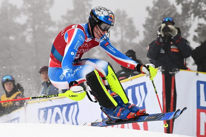 Francoz Clement Noel je najbolje opravil s prvim slalomom sezone v Leviju. FOTO: Jussi Nukari/AFP