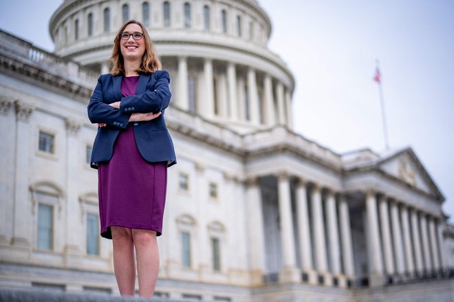 Transspolna predstavnica Delawara  Sarah McBride razburja republikanske kongresnice. Foto: Andrew Harnik Getty Images Via Afp