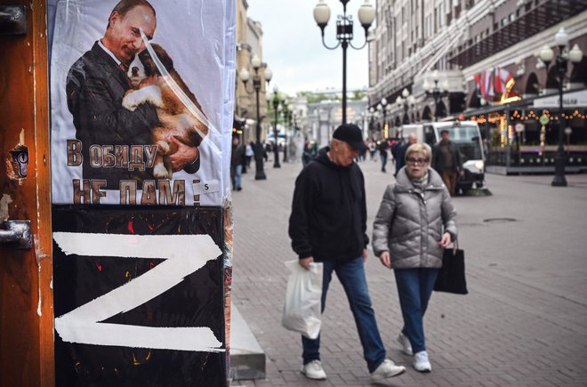 Ruska propaganda je čedalje bolj prisotna tudi zunaj Rusije. FOTO: Alexander Nemenov/AFP